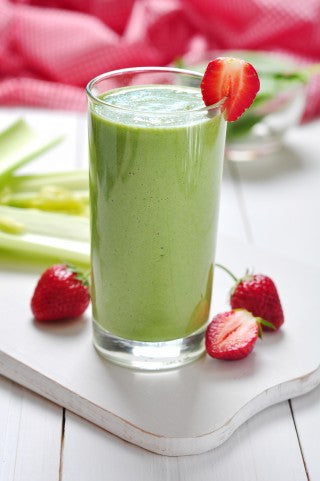 GREEN SMOOTHIE STRAWBERRY-BANANA-ROMAINE